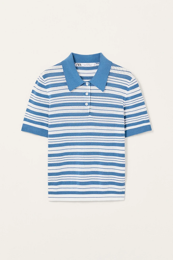 PULL EN MAILLE À RAYURES ÉDITION LIMITÉE