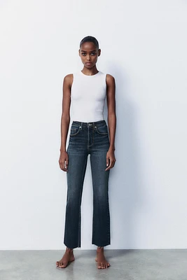 JEAN TRF CROPPED FLARE TAILLE HAUTE