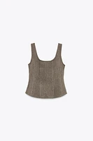 ZIPPER CLOTH TOP