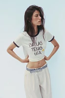 FLAME TEXT T-SHIRT