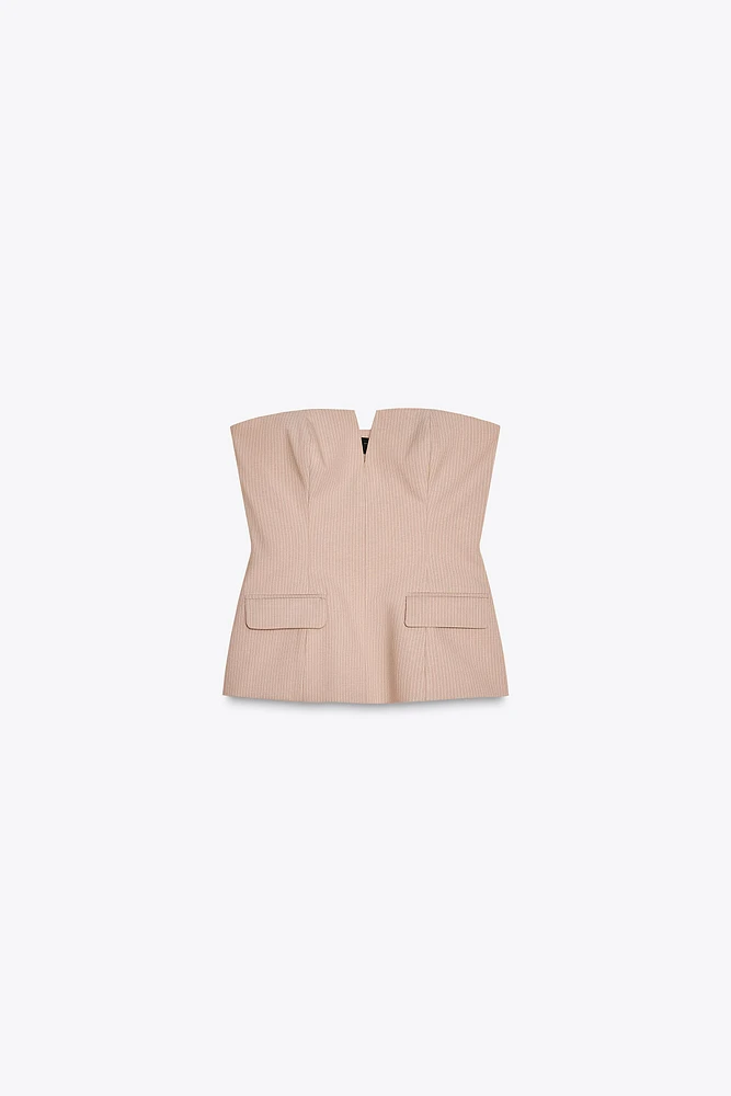 STRAPLESS TOP