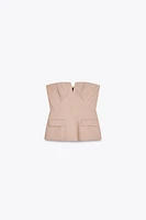 STRAPLESS TOP