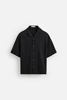 EMBROIDERED COTTON - LINEN SHIRT