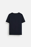 BASIC CONTRAST RIBBED T-SHIRT