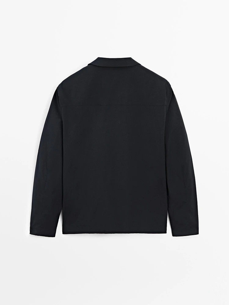 Technical fabric overshirt