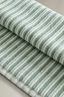 SERVIETTE DE BAIN TEXTURE RAYURES COLORÉES