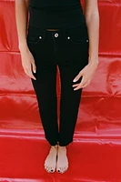 FLARED CROPPED HIGH WAIST TRF JEANS