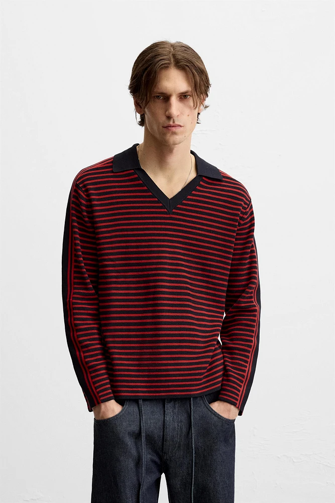 STRIPED KNIT POLO LIMITED EDITION
