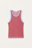 LIMITED EDITION STRIPED JACQUARD KNIT TANK