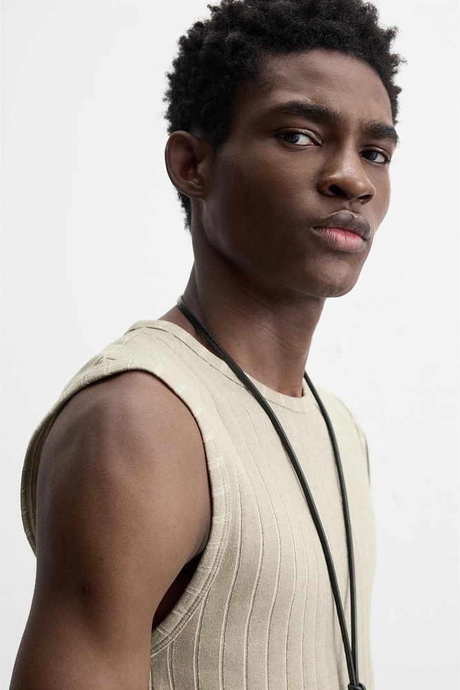 RIBBED TANK TOP