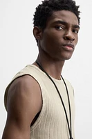 RIBBED TANK TOP