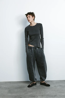 RIBBED BELT T-SHIRT