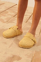 RAFFIA EFFECT CLOGS