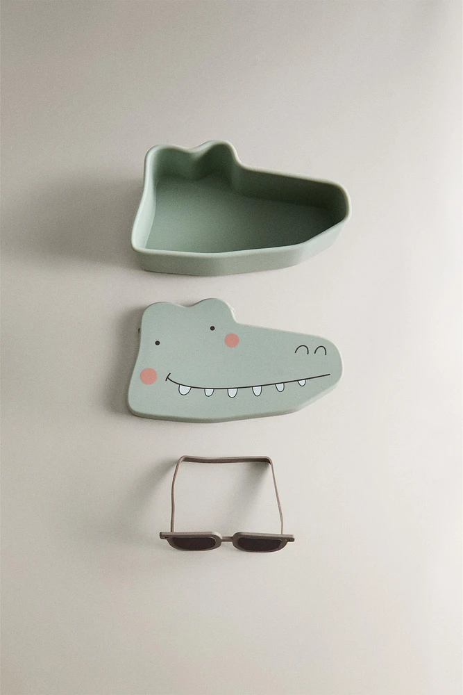 BOÎTE DE CONSERVATION ENFANT SILICONE CROCODILE