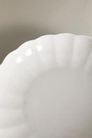 SCALLOPED PORCELAIN SOUP PLATE