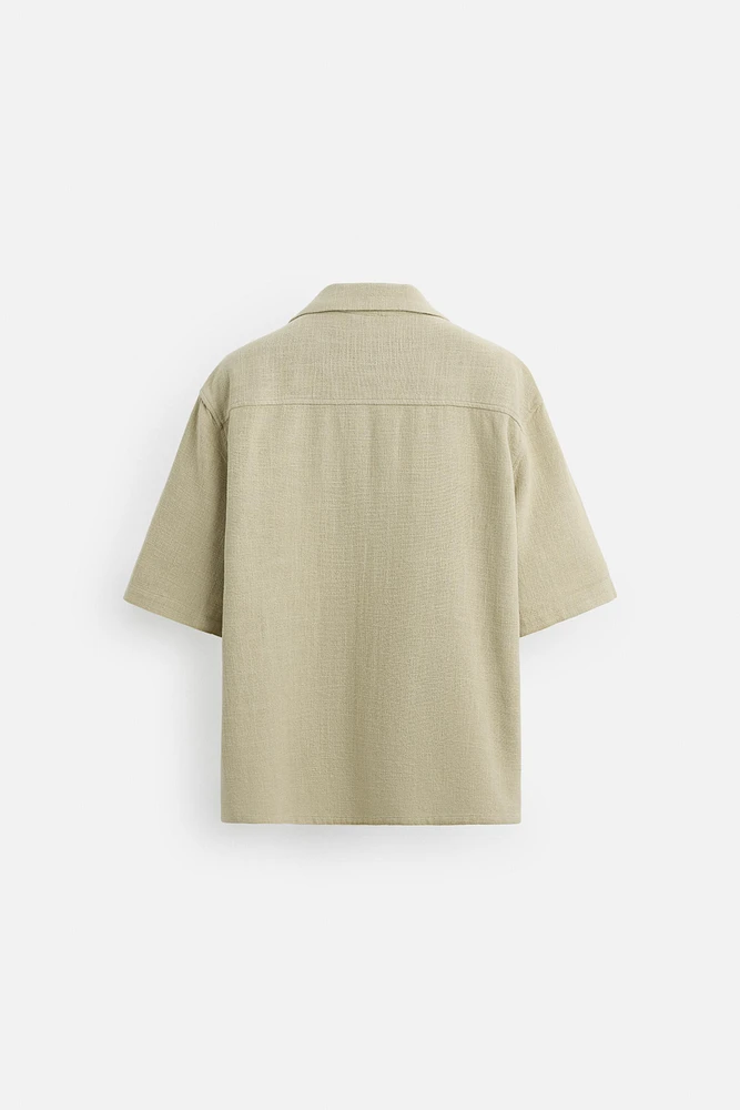 TEXTURED RELAXED FIT SHIRT