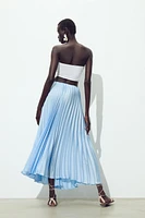 PLEATED MIDI SKIRT