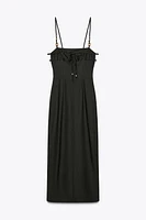 ROBE MI-LONGUE EN LIN