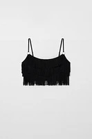 HAUT DE BIKINI À FRANGES KATE MOSS X ZARA