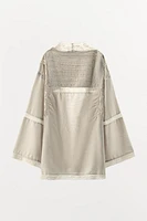 PEIGNOIR PLIS DENTELLE LIMITED EDITION