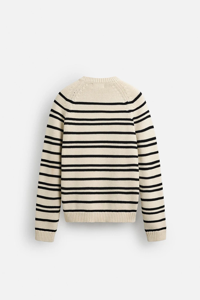 LIMITED EDITION TEXTURED STRIPE SWEATER
