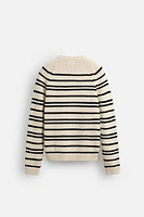 LIMITED EDITION TEXTURED STRIPE SWEATER