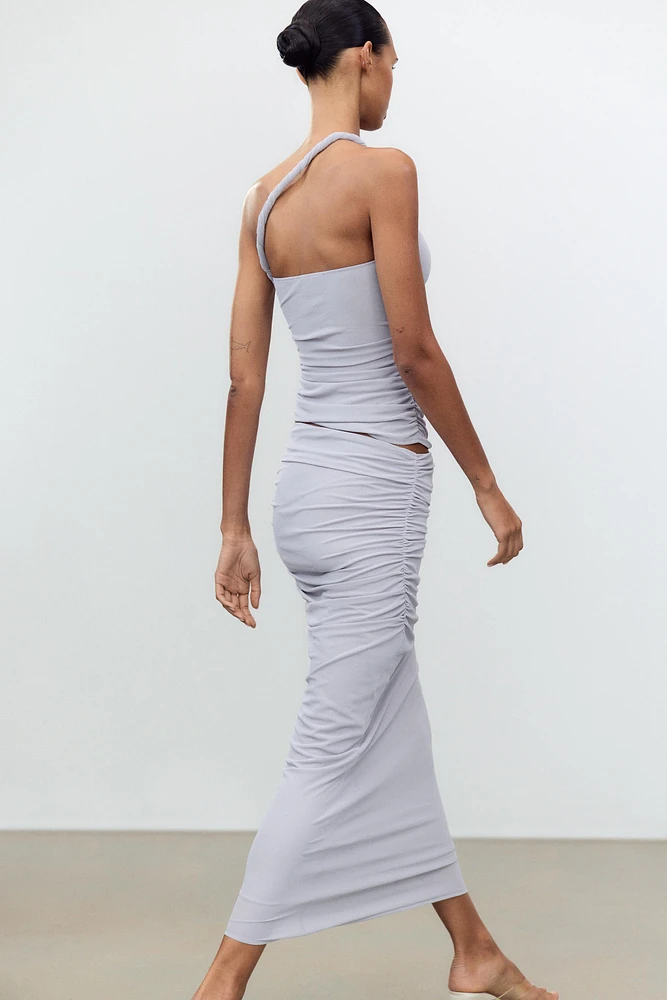 TOP HALTER ASYMÉTRIQUE