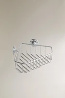 SILVER CORNER SHOWER SHELF