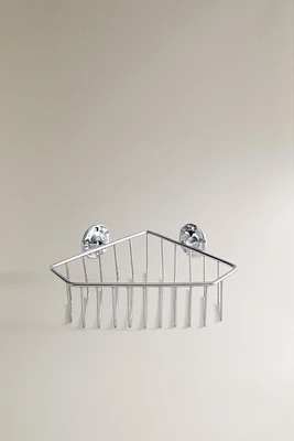 SILVER CORNER SHOWER SHELF