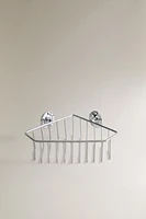 SILVER CORNER SHOWER SHELF