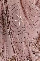 BEADED AND SEQUINED MINI DRESS