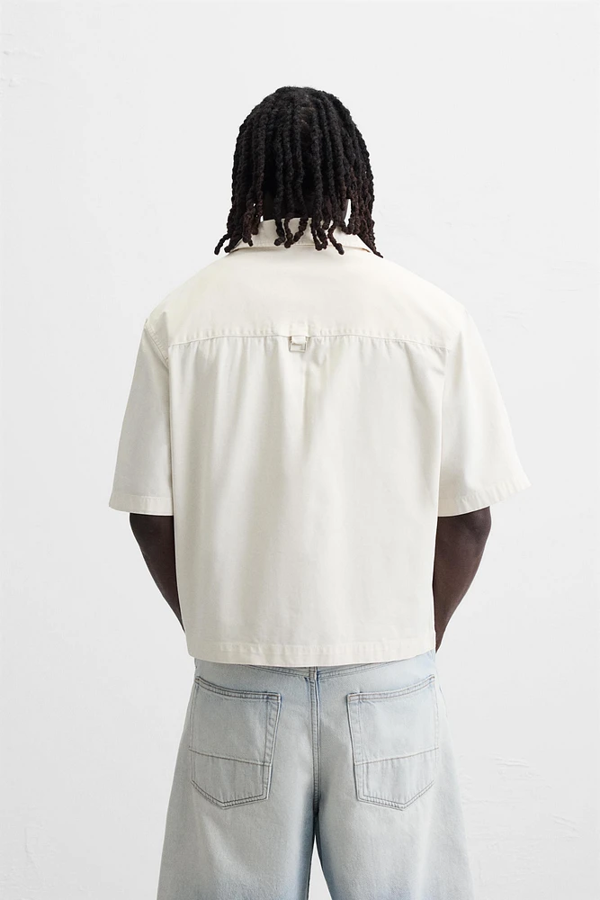 SURCHEMISE DÉLAVÉE AVEC POCHE