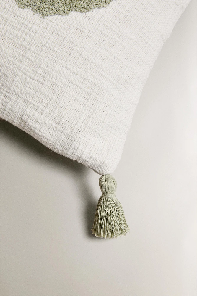 HOUSSE DE COUSSIN ENFANT TUFTING CROCODILE
