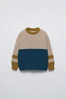 COMBINATION KNIT SWEATER