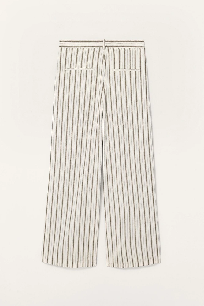 PANTALON RAYÉ EN LIN LIMITED EDITION