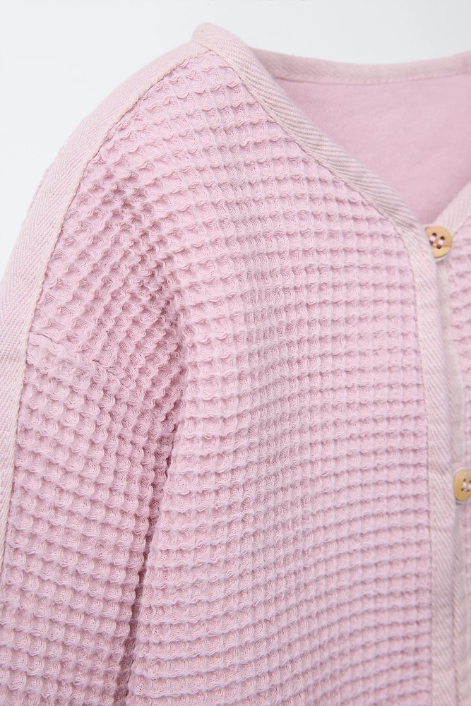 WAFFLE BUTTON JACKET
