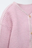 WAFFLE BUTTON JACKET