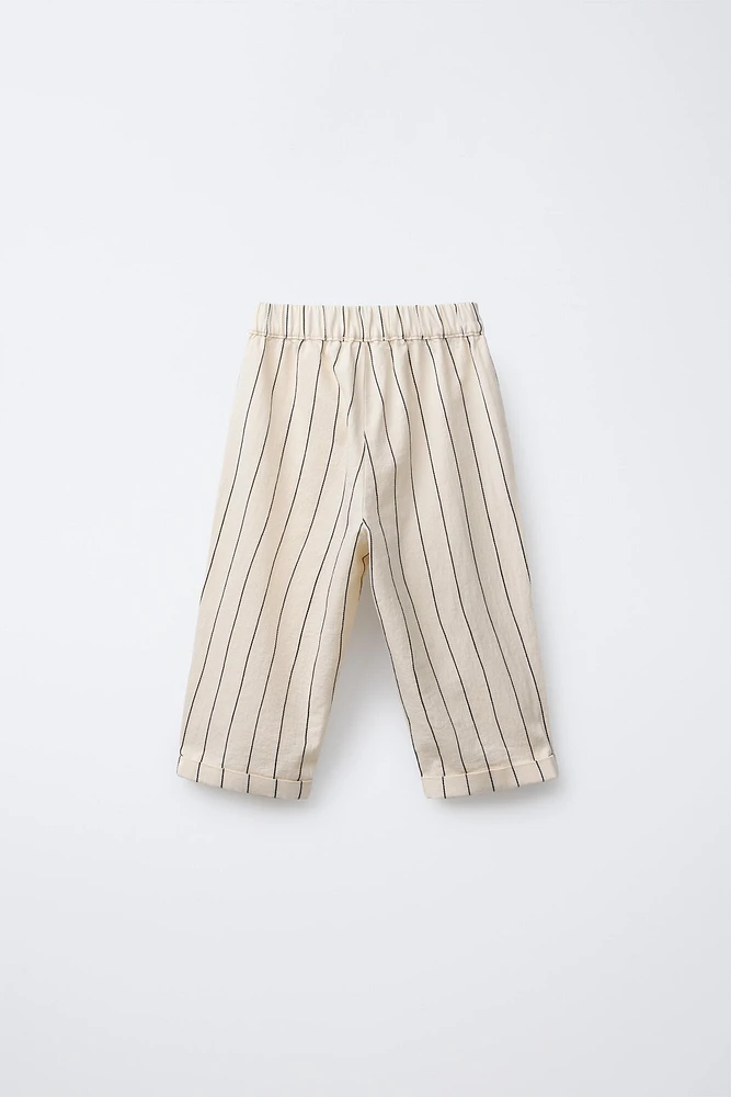 STRIPED BAGGY PANTS