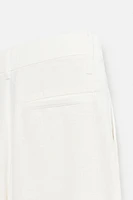 PANTALON COUPE DÉCONTRACTÉE À PLIS
