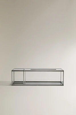 GLASS AND METAL MULTI-PURPOSE TISSUE BOX