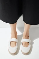 FABRIC STRAP BALLET FLATS