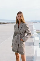 VESTE OVERSIZE AVEC CEINTURE
