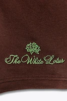 THE WHITE LOTUS FLEECE SHORTS