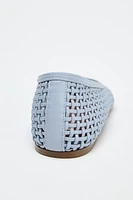 WOVEN BALLET FLATS