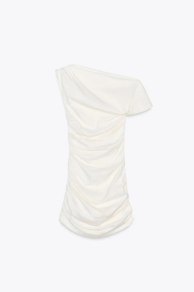 ROBE COURTE DRAPÉE COLLECTION ZW