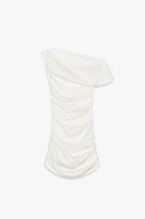 ROBE COURTE DRAPÉE COLLECTION ZW