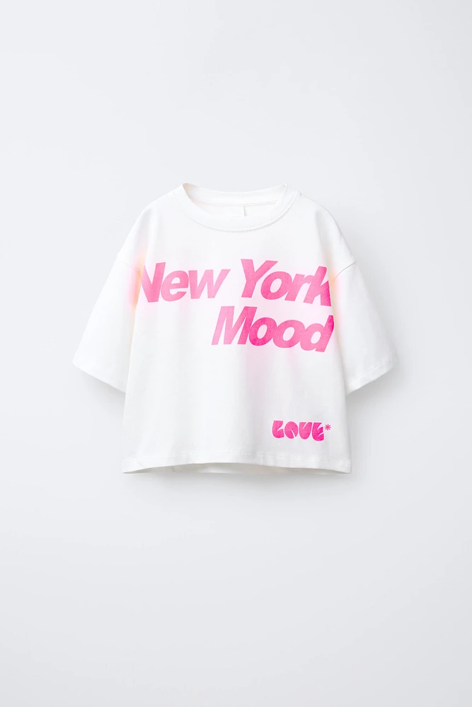 T-SHIRT HEAVY JERSEY AVEC INSCRIPTION