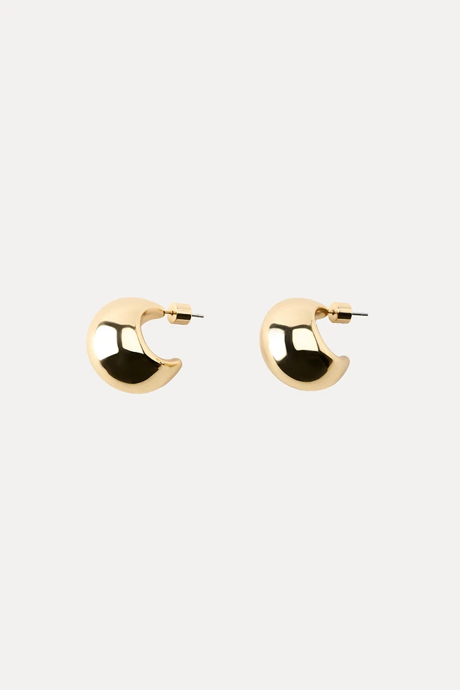 EMBOSSED HOOP EARRINGS