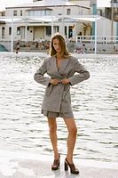 VESTE OVERSIZE AVEC CEINTURE