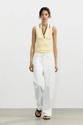 RIBBED POLO
